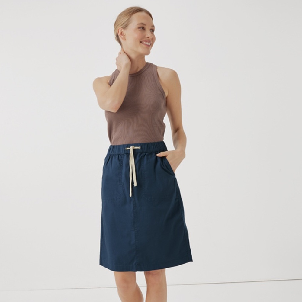 NWT Pact Daily Twill Skirt Size Large